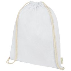 Orissa 140 g/m² GOTS organic cotton drawstring backpack 5L