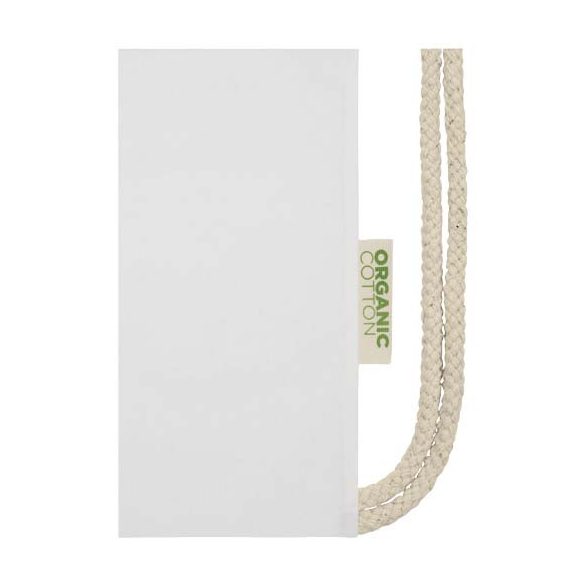 Orissa 140 g/m² organic cotton drawstring bag 5L