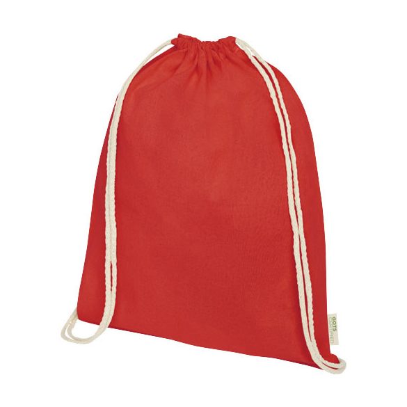 Orissa 140 g/m² organic cotton drawstring bag 5L