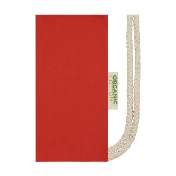 Orissa 140 g/m² organic cotton drawstring bag 5L