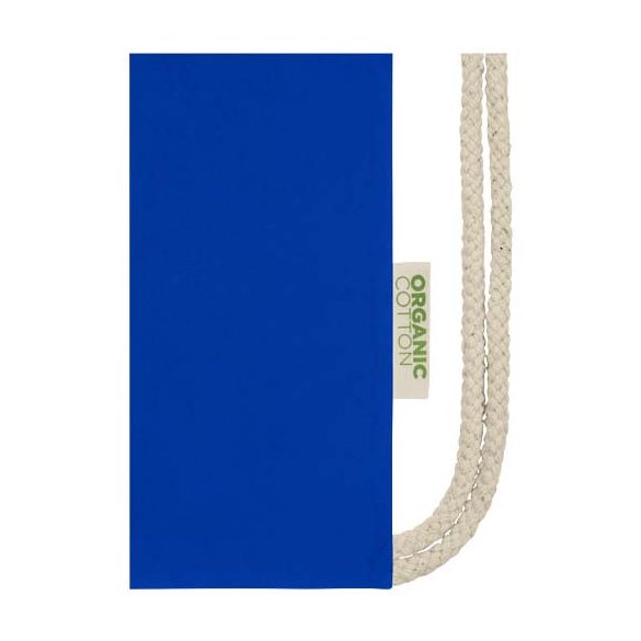 Orissa 140 g/m² organic cotton drawstring bag 5L