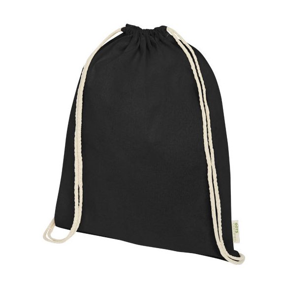 Orissa 140 g/m² organic cotton drawstring bag 5L