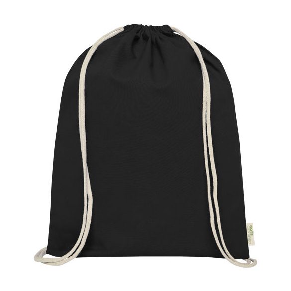 Orissa 140 g/m² organic cotton drawstring bag 5L