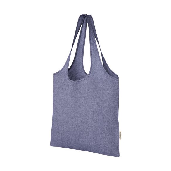 Pheebs 150 g/m² recycled cotton trendy tote bag 7L