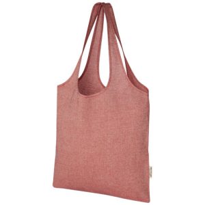 Pheebs 150 g/m² recycled cotton trendy tote bag 7L