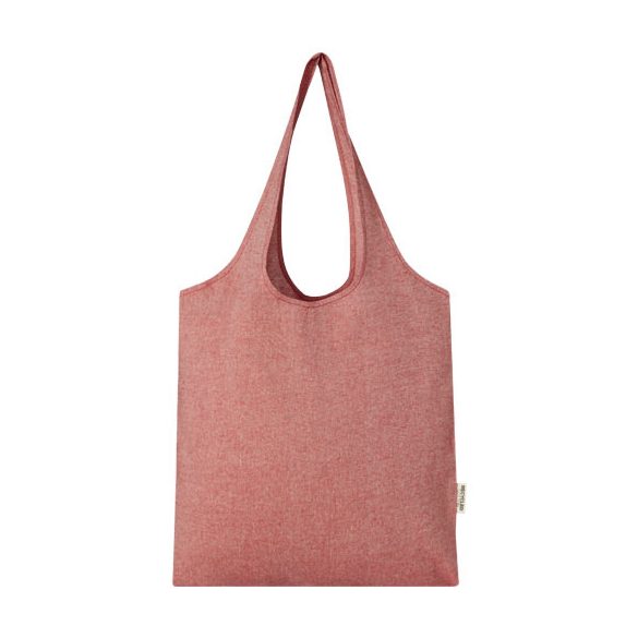 Pheebs 150 g/m² recycled cotton trendy tote bag 7L