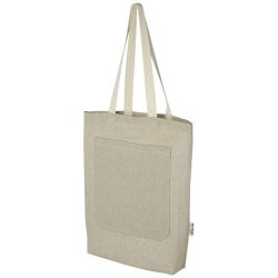   Pheebs 150 g/m² recycled cotton tote bag with front pocket 9L