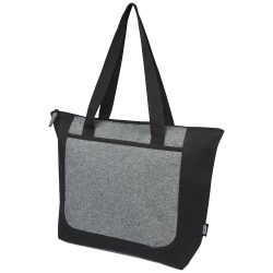 Reclaim GRS recycled two-tone zippered tote bag 15L