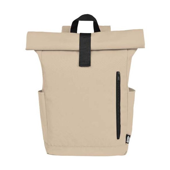 Byron 15.6" GRS RPET roll-top backpack 18L
