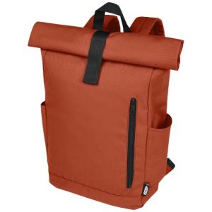 Byron 15.6" GRS RPET roll-top backpack 18L