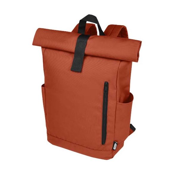 Byron 15.6" GRS RPET roll-top backpack 18L