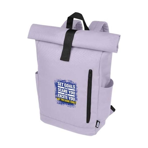 Byron 15.6" GRS RPET roll-top backpack 18L