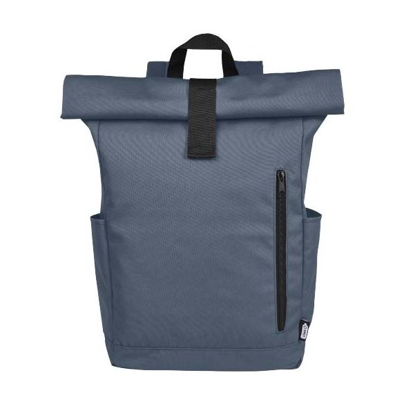 Byron 15.6" GRS RPET roll-top backpack 18L