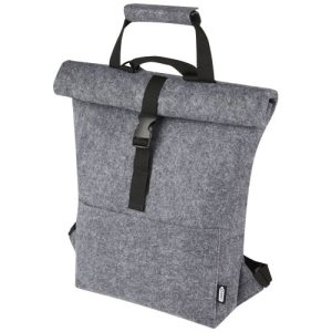 Felta GRS recycled felt roll-top bike bag 13L