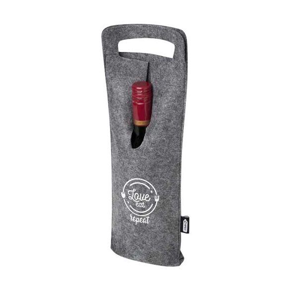 Felta 75 cl GRS recycled felt wine bag