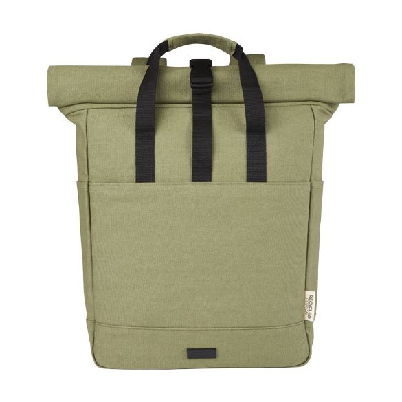 Joey 15” GRS recycled canvas rolltop laptop backpack 15L