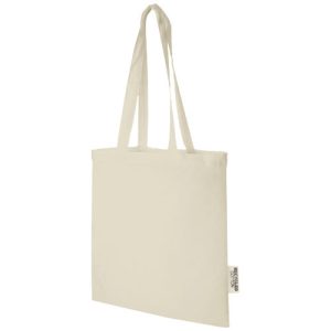 Madras 140 g/m2 recycled cotton tote bag 7L