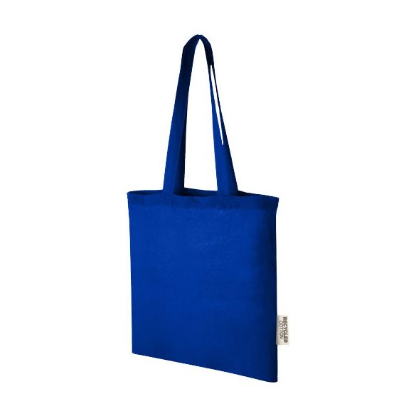 Madras 140 g/m2 recycled cotton tote bag 7L