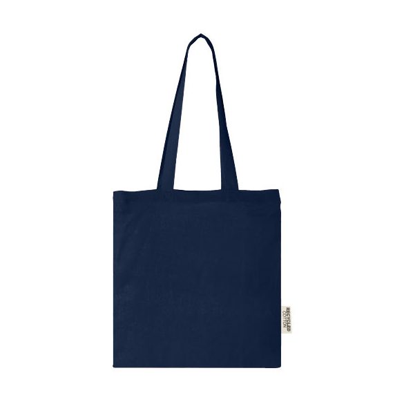 Madras 140 g/m2 recycled cotton tote bag 7L