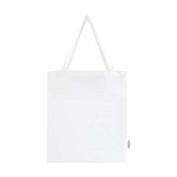 Madras 140 g/m² GRS recycled cotton gusset tote bag