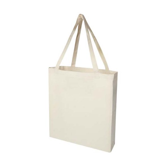 Madras 140 g/m² GRS recycled cotton gusset tote bag