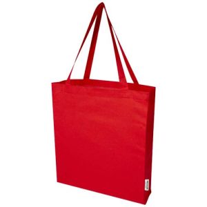 Madras 140 g/m² GRS recycled cotton gusset tote bag