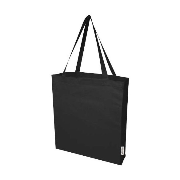 Madras 140 g/m² GRS recycled cotton gusset tote bag