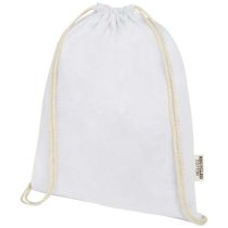 Oregon 140 g/m² GRS recycled cotton drawstring bag