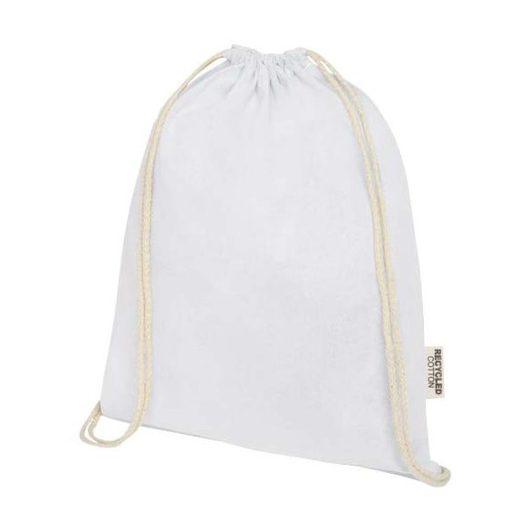 Oregon 140 g/m² GRS recycled cotton drawstring bag