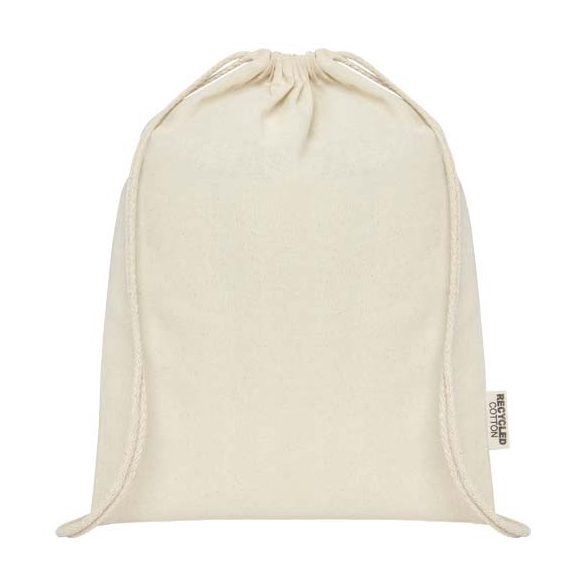 Oregon 140 g/m² GRS recycled cotton drawstring bag