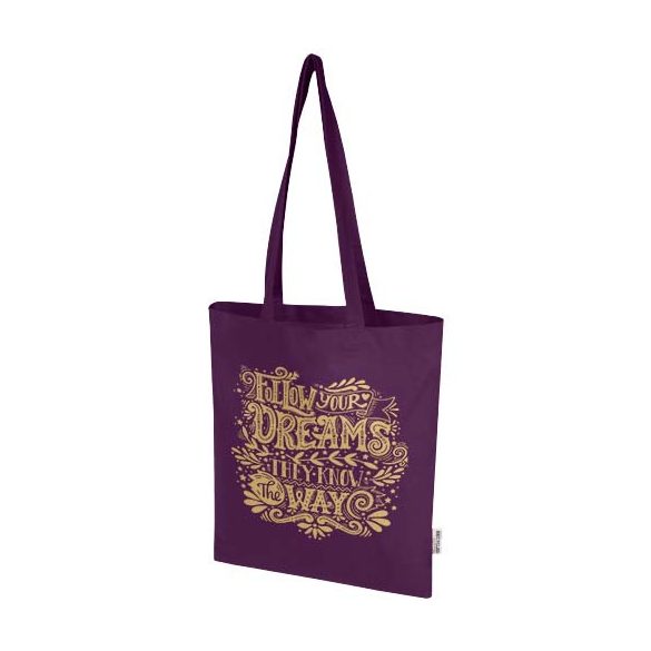 Madras Blend 140 g/m² GRS recycled cotton tote bag 7L