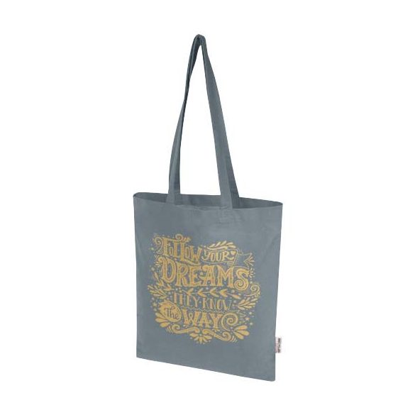 Madras Blend 140 g/m² GRS recycled cotton tote bag 7L