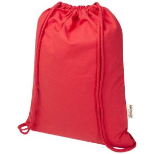 Oregon Blend 140 g/m² GRS recycled drawstring bag 5L