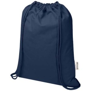 Oregon Blend 140 g/m² GRS recycled drawstring bag 5L