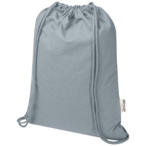 Oregon Blend 140 g/m² GRS recycled drawstring bag 5L