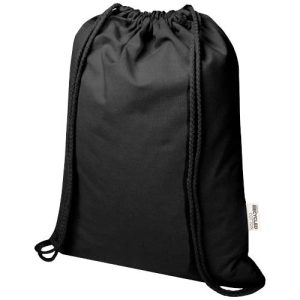 Oregon Blend 140 g/m² GRS recycled drawstring bag 5L