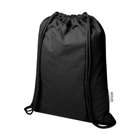 Oregon Blend 140 g/m² GRS recycled drawstring bag 5L