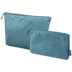 Swift GRS recycled velvet toiletry bag set