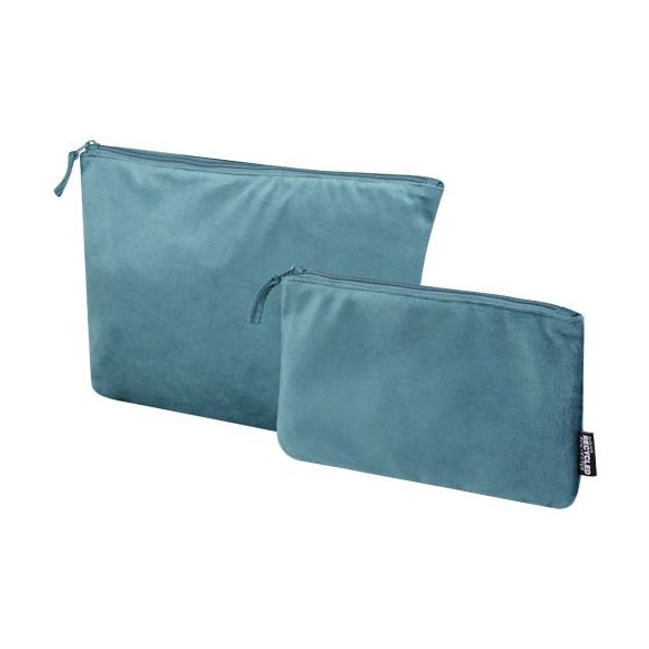 Swift GRS recycled velvet toiletry bag set