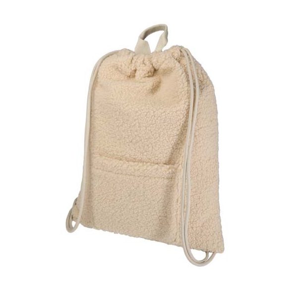 Bear GRS recycled sherpa drawstring backpack 9L