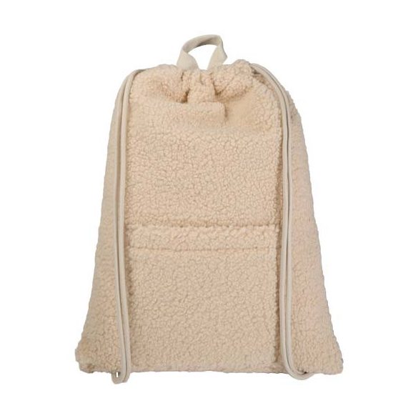 Bear GRS recycled sherpa drawstring backpack 9L