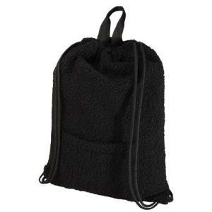 Bear GRS recycled sherpa drawstring backpack 9L