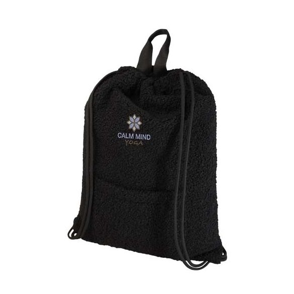 Bear GRS recycled sherpa drawstring backpack 9L