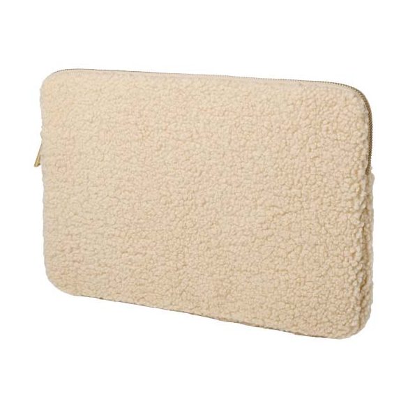 Bear 13" GRS recycled sherpa laptop sleeve 2L