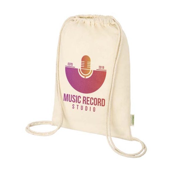 Odisha 100 g/m² OCS organic drawstring bag 5L