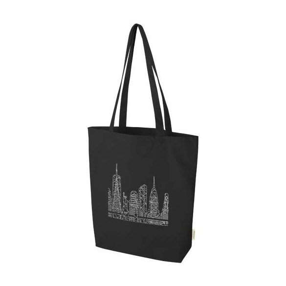 Odisha 180 g/m² OCS organic wide bottom tote bag 11L 