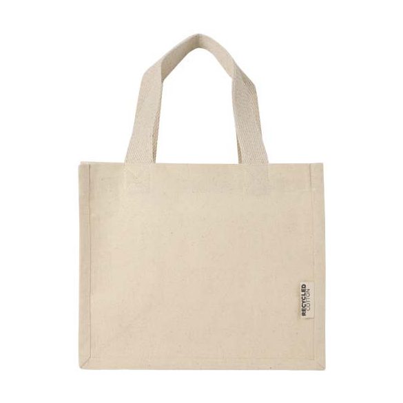 Odessa 220 g/m² GRS recycled cotton mini gusset tote bag 9L