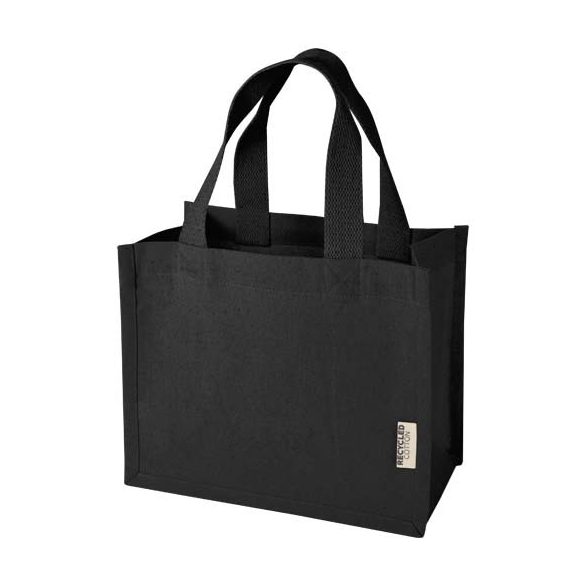 Odessa 220 g/m² GRS recycled cotton mini gusset tote bag 9L