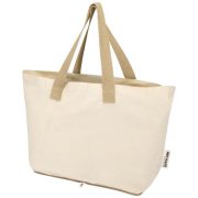 Sierra 140 g/m² GRS recycled foldable cotton tote bag 7L