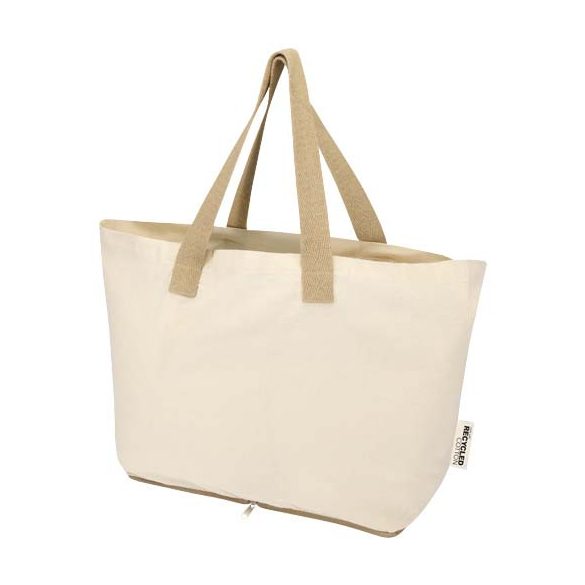 Sierra 140 g/m² GRS recycled foldable cotton tote bag 7L
